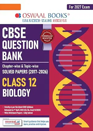 Oswaal CBSE Class 12 Biology Question Bank |