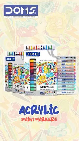 Doms acrylic marker 12 shades