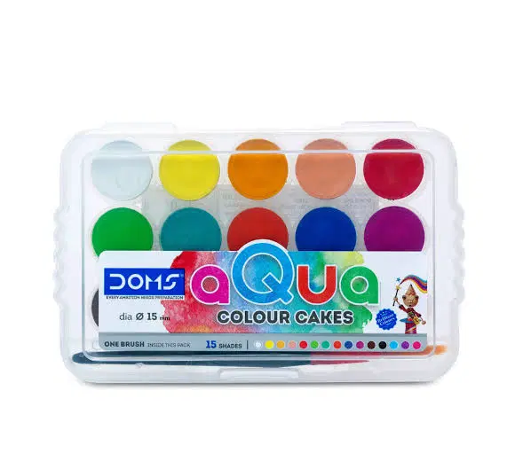Doms aqua colour cakes 15 shades