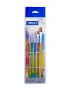 Doms Colourmate Synthetic Paint Brush Set (Flat & Round) – image 1