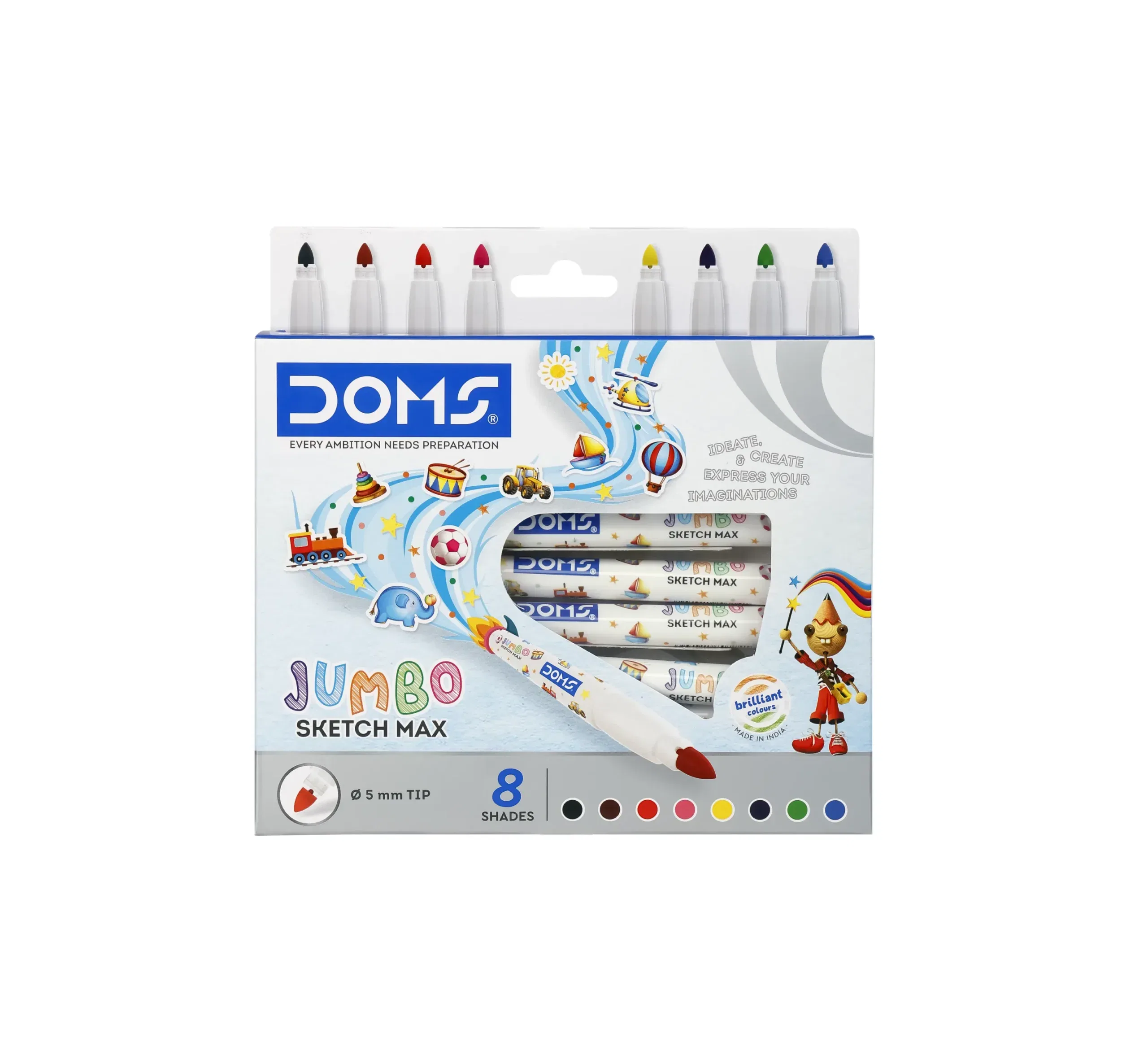 Doms Jumbo sketch colour pens 12 shades