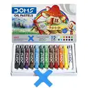 Doms oil pastel 12 shades colour – image 2