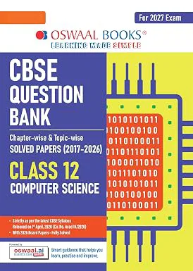 Oswaal CBSE Class 12 Computer Science Question Bank