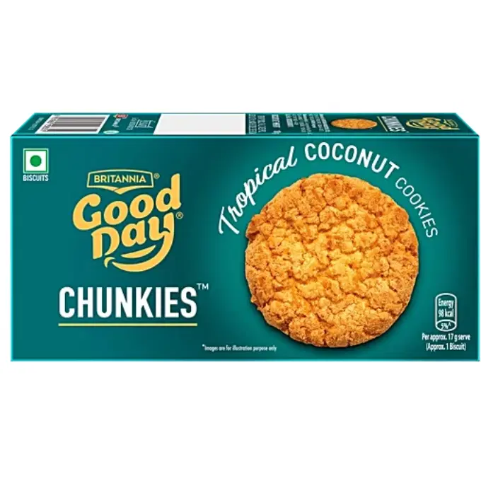 Britannia Good Day Chunkies Tropical Coconut Cookies, 100 g