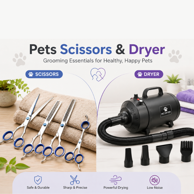 Pets Sissors & Dryer