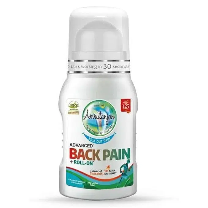 Back Pain Roll On - Amrutanjan Advanced Back Pain Roll On 50ml