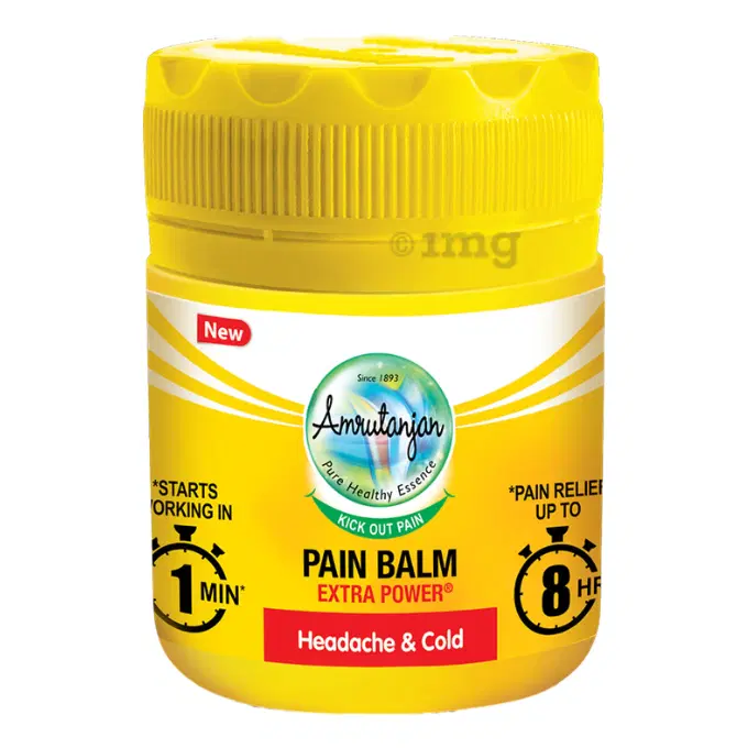 Pain Relief Balm - Amrutanjan Pain Relief Balm,Helps Relieve Headaches & Cold.