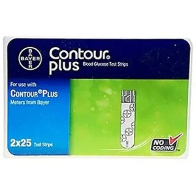 Contour Plus Blood Glucose Test Strip 50s( BAYER)