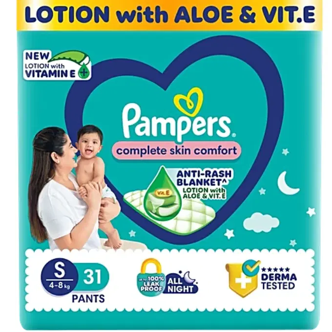 Pampers All-Round Protection Diaper Pants - S, 4-8 kg, 31 pcs