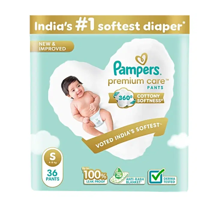 Pampers Premium Care Diaper Pants - Small, 4-8 kg, 36 pcs
