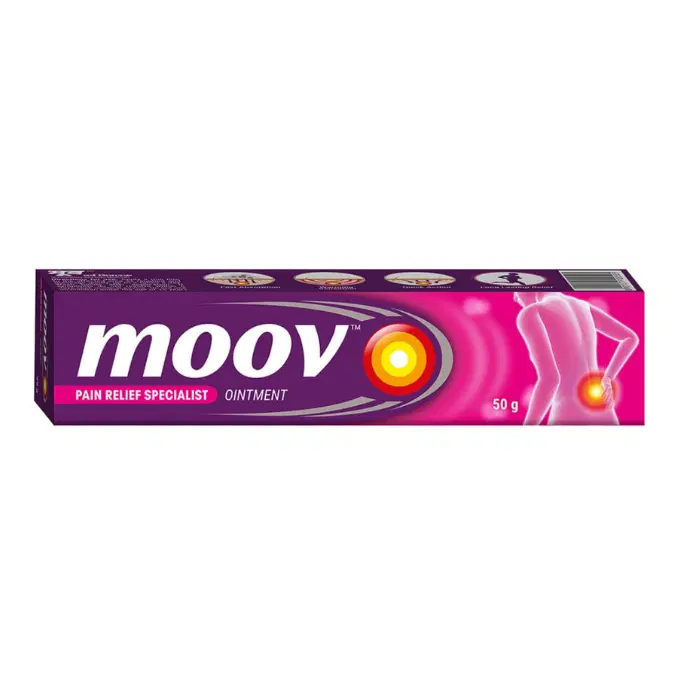 Moov Fast Pain Relief Cream - 50g | Suitable for Back Pain, Muscle Pain, Joint Pain, Knee Pain |