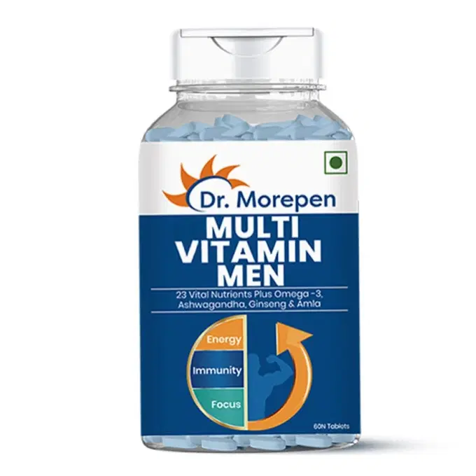 Dr. Morepen Multivitamin For Men | Energy & Immunity Booster | 60 Tablets With Zinc