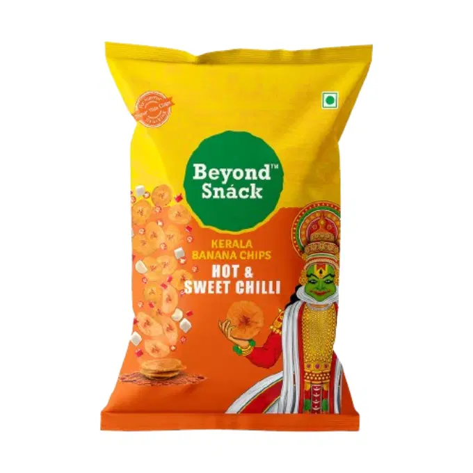 Beyond Snáck Kerala Banana Chips - Hot and Sweet Chilli  25 Gms