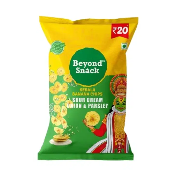 Beyond Snack Kerala Banana Chips - Sour Cream Onion & Parsley 25g