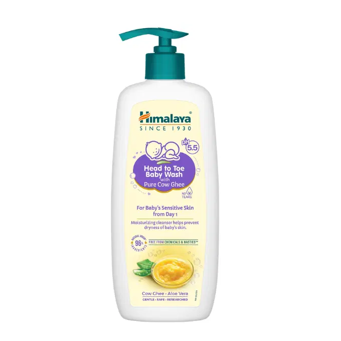 Himalaya Head to Toe Baby Wash with Pure Cow Ghee 400 ml