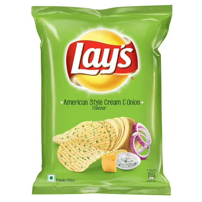 Lay's American Style Potato Chips - Cream & Onion, 28g