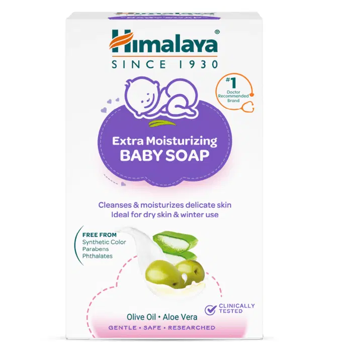 HIMALAYA Extra Moisturizing Baby Soap for Dry Skin (125 g)