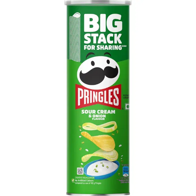Pringles Sour Cream & Onion Flavour 141g