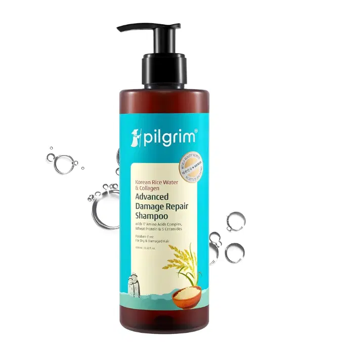  Pilgrim Korean Rice Water & Collagen Advanced Damage Repair Shampoo - 400ml