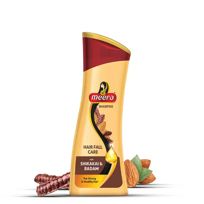  Meera Hairfall Care Shampoo, Brown, Shikakai, 180 Ml