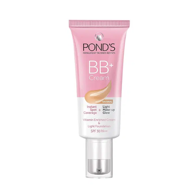  POND'S BB+ Cream, Instant Spot Coverage + Light Make-up Glow, Natural 