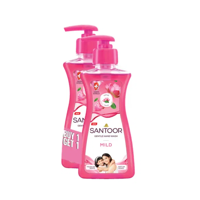 Santoor Mild Gentle Hand Wash Buy One Get One Free