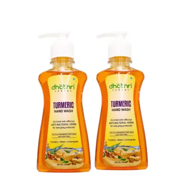 Dhathri Turmeric Hand Wash  – Dhathri Ayurveda 200ml + 200ml (Buy 1 Get 1 Free)