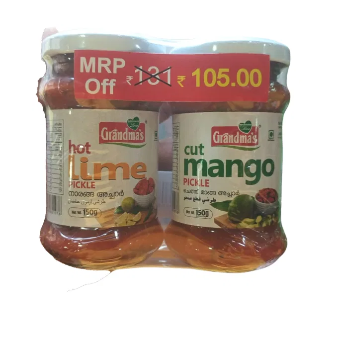 Grandmas Pickle Combo – Hot Lime & Cut Mango