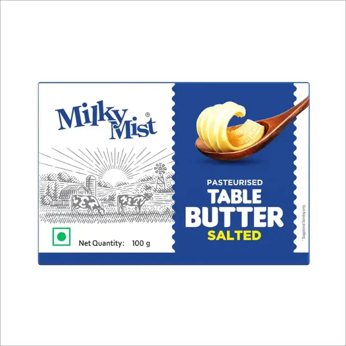 Milky Mist Table Butter Salted – 100gm