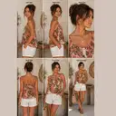 Floral Corset Cami Crop Top | M | Korean & Chinese crop top – image 6