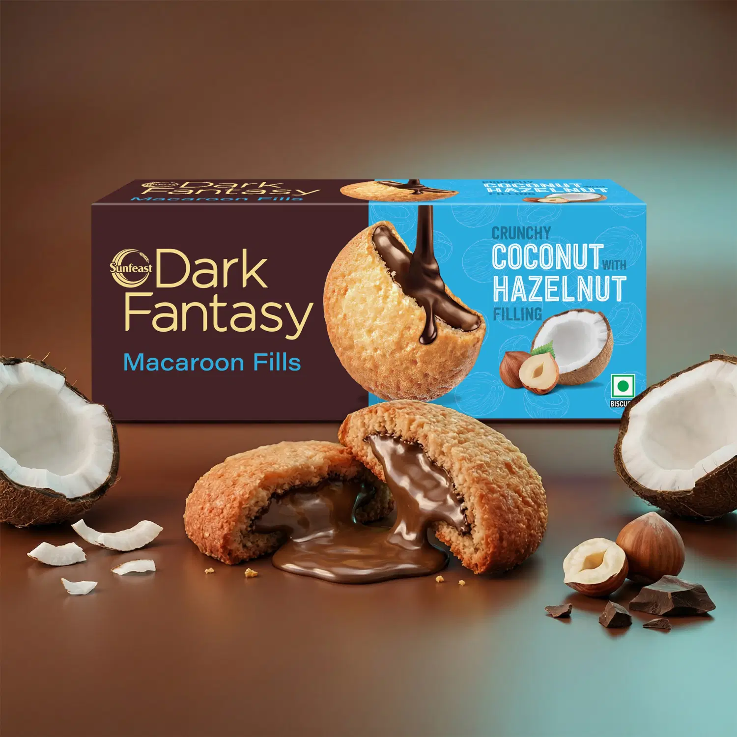 Coconut & Hazelnut Macaroon Fills by Sunfeast Dark Fantasy 69 G