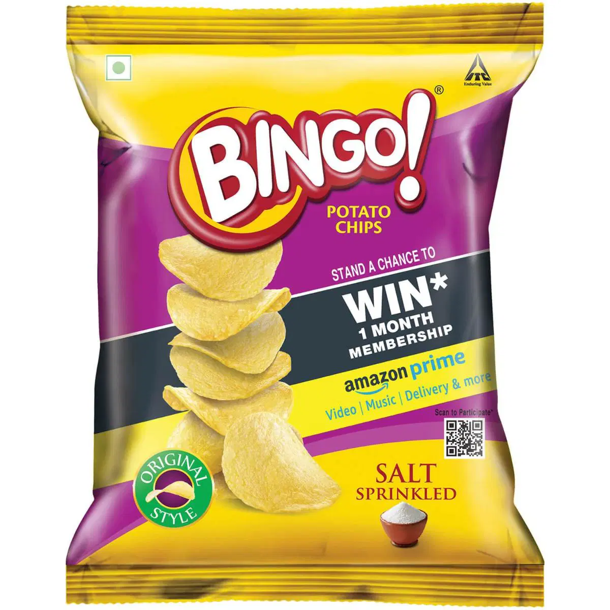 Bingo Potato Chips Salt Sprinkled