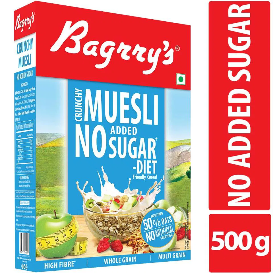 Bagrry'S Crunchy No Added Sugar Muesli