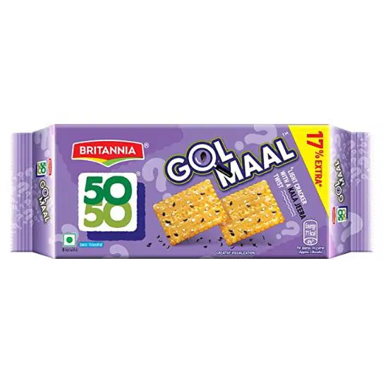 Britannia 50 50 Gol Maal Biscuits