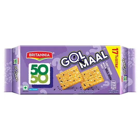 Britannia 50 50 Gol Maal Biscuits