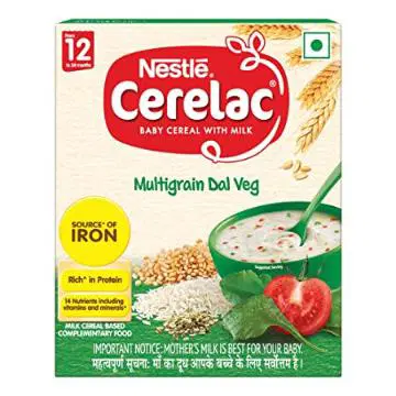 Cerelac Baby Cereal With Milk, Multigrain Dal Veg (From 12 To 24 Months)