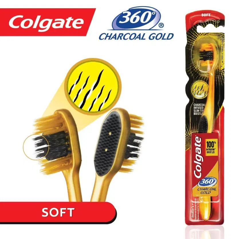 Colagate 360 Charcoal Gold Toothbrush