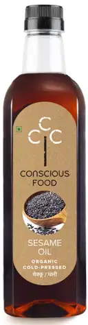 Conscious Food Organic Sesame Oil (Bottle) – image 1