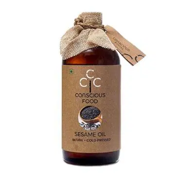 Conscious Food Organic Sesame Oil Cold Pressed (Bottle)