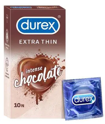 Durex Extra Thin Intense Chocolate Flavoured Condoms For Men
