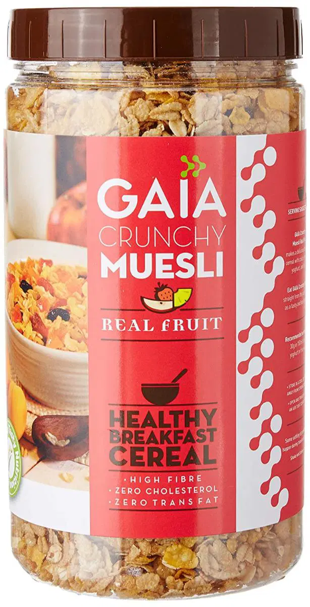 Gaia Crunchy Muesli Strawberry Jar