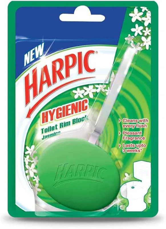 Harpic Hygenic Toilet Cleaner Rim Block Jasmine