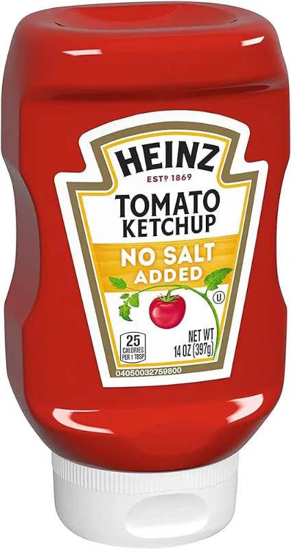 Heinz Tomato Ketchup No Salt Added Imported