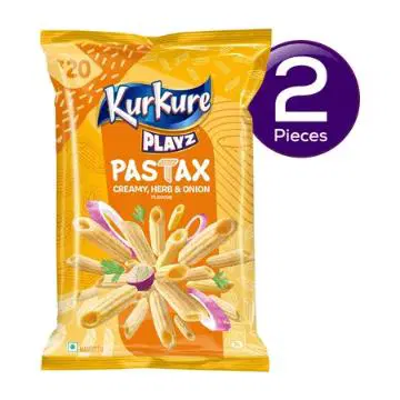 Kurkure Playz Pastax - Creamy Herb & Onion 55 gms Combo