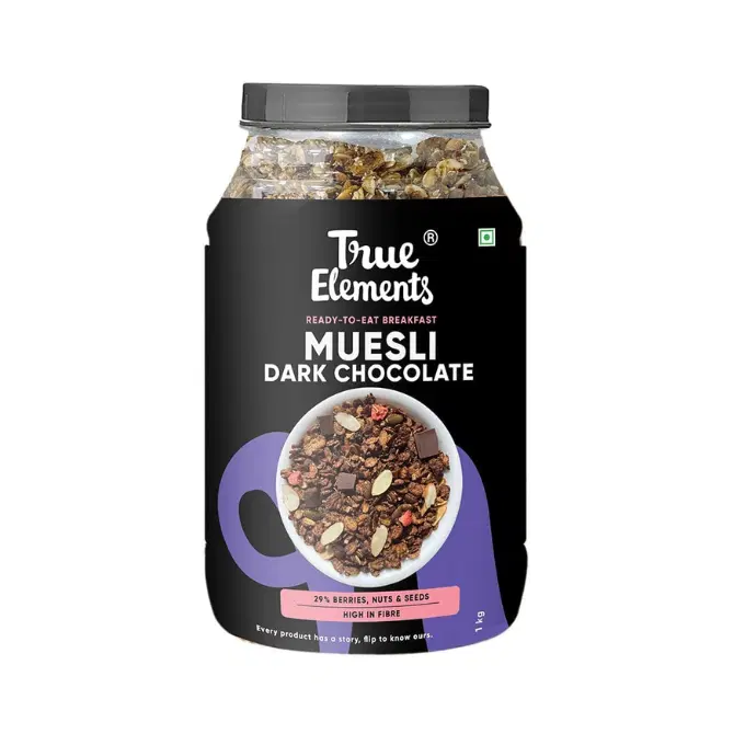 True Elements Dark Chocolate Muesli 1kg