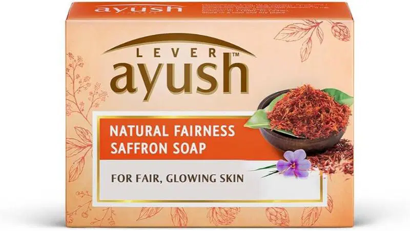 Lever Ayush Ayurvedic Saffron Soap