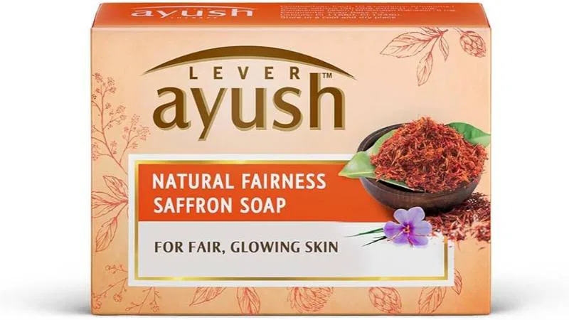 Lever Ayush Ayurvedic Saffron Soap