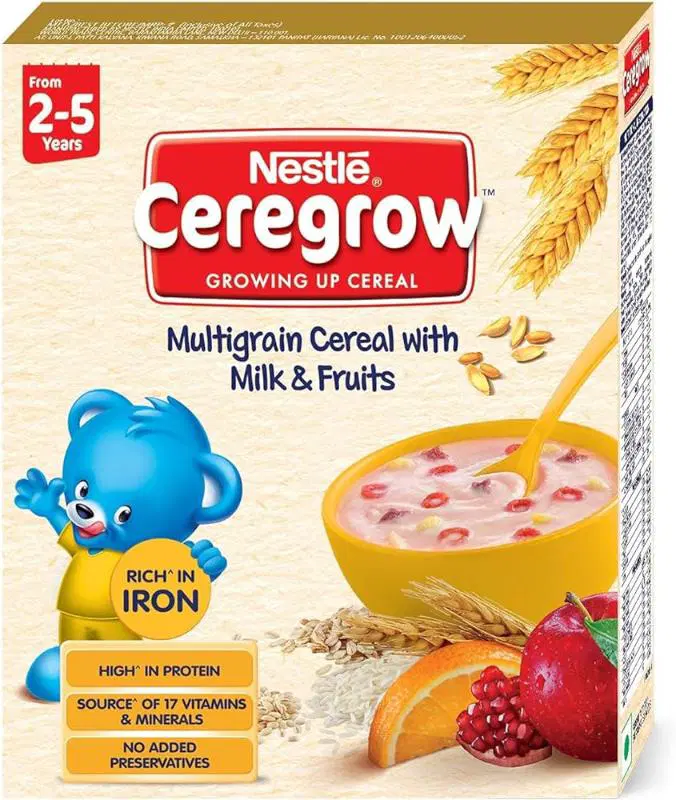 Nestle Ceregrow Baby Cereal Multigrain Milk And Fruits