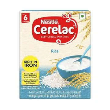 Nestle Ceralac Baby Cereal With Milk - Rice