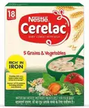 Nestle Cerelac Baby Cereal with Milk 5 Grains & Vegetables from 18 to 24 Month – image 1